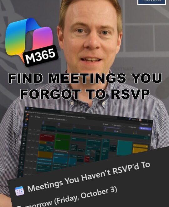 Using Copilot to find unanswered meeting invites