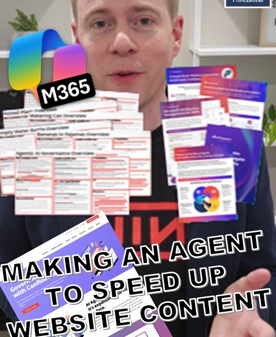 Using a Copilot Agent to Accelerate Web Pages